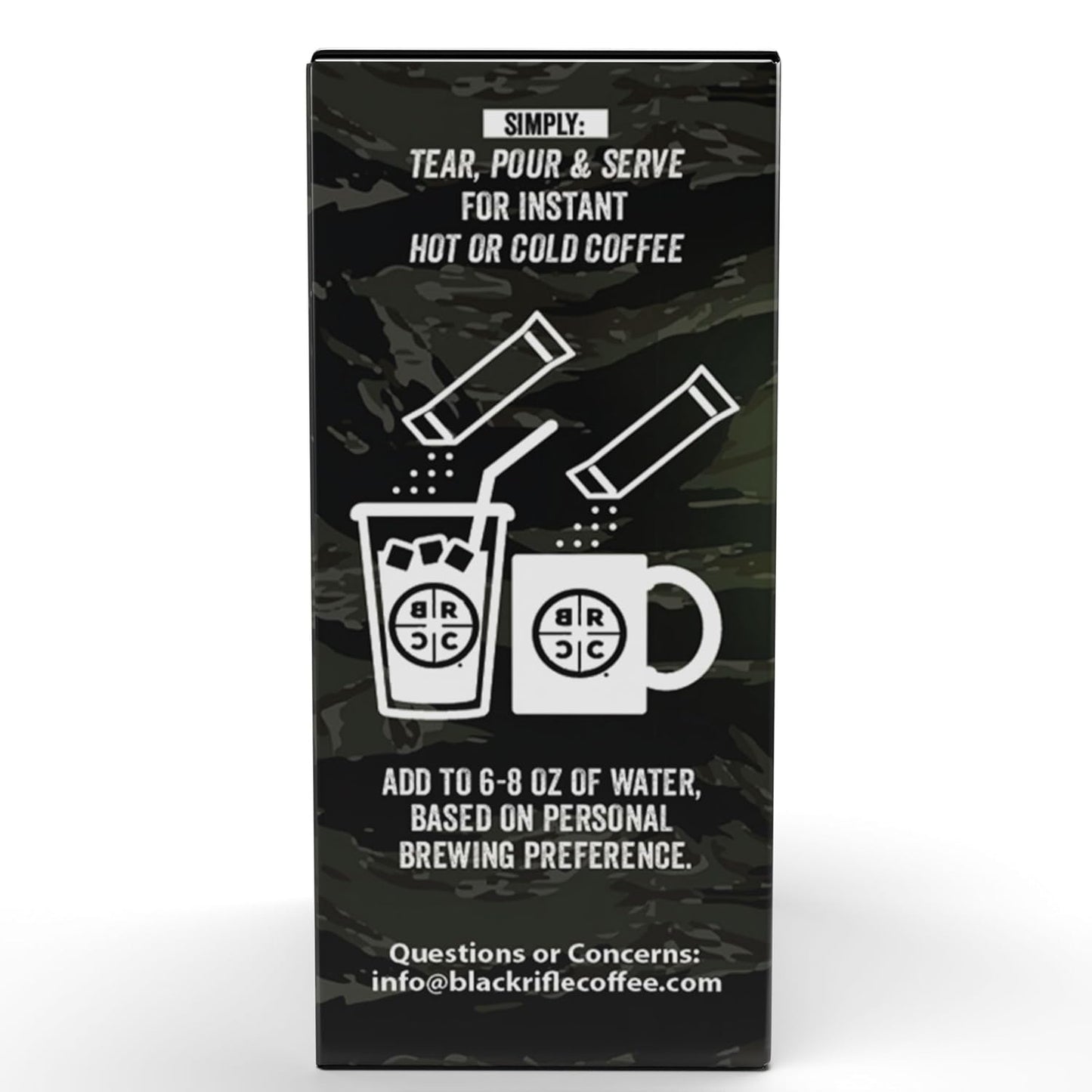 Black Rifle Coffee Just Black, 48 Count, Instant Coffee Sticks