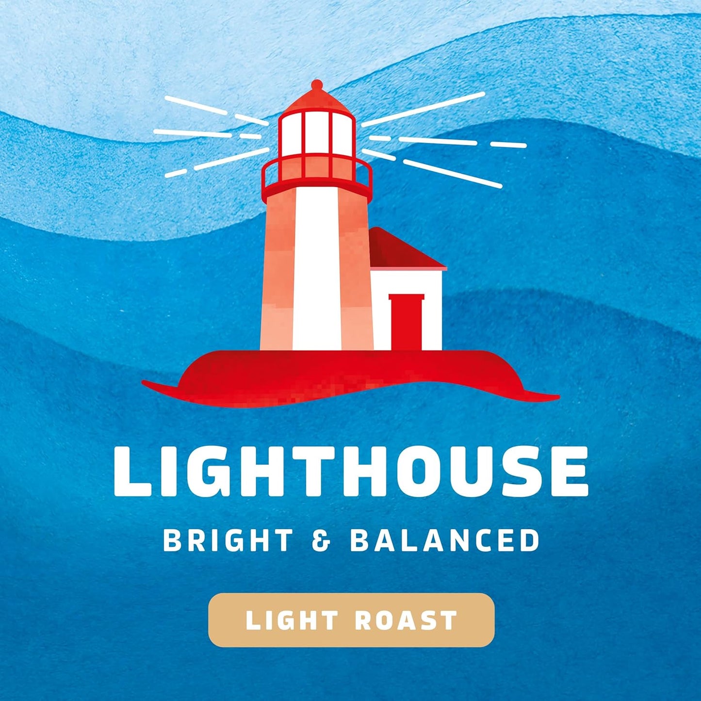 Seattle’s Best Coffee, Light Roast Whole Bean Coffee, Lighthouse, 100% Arabica, 6 Bags (12 oz Each)