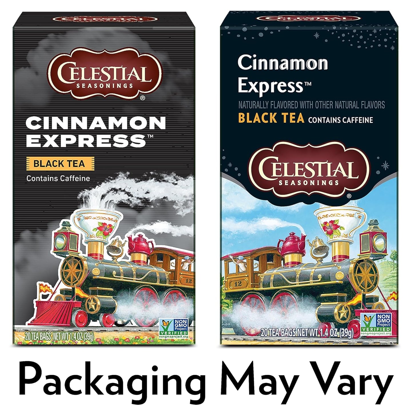 Celestial Seasonings Black Tea, Cinnamon Express, 20 Count (Pack of 6) (Packaging May Vary)