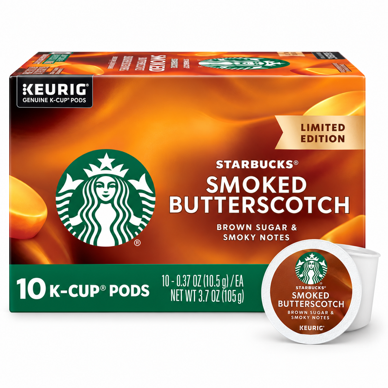 Starbucks Smoked Butterscotch Flavored K-Cup Coffee Pods 10ct