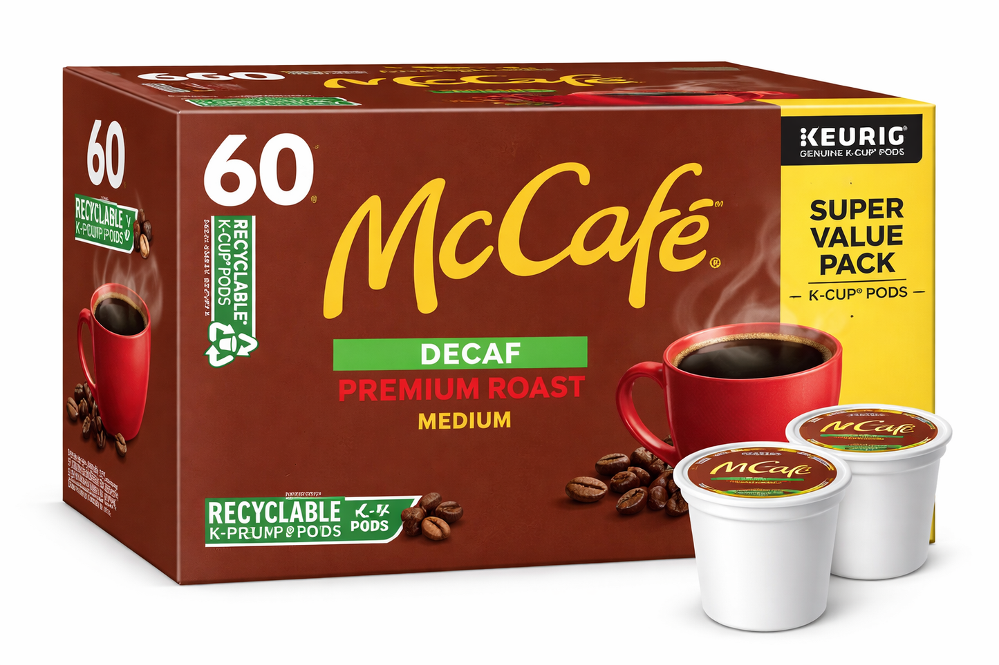 McCafé Decaf Premium Roast Coffee 60 Pods