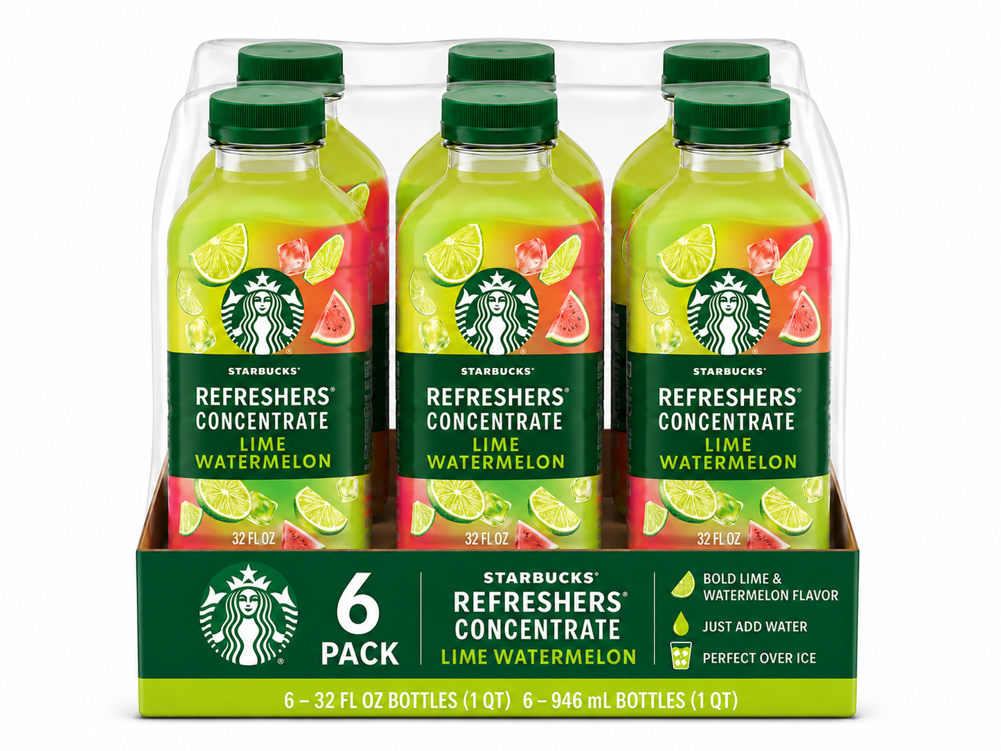Starbucks Refreshers Lime Watermelon Concentrate - 32 fl oz
