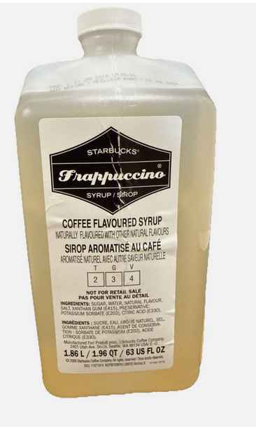 Starbucks Frappuccino Coffee Flavored Syrup Base 63 oz