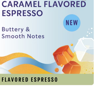 Starbucks by Nespresso Vertuo Capsules Iced Double Espresso Caramel Flavored Light Roast Coffee Pods - 32ct