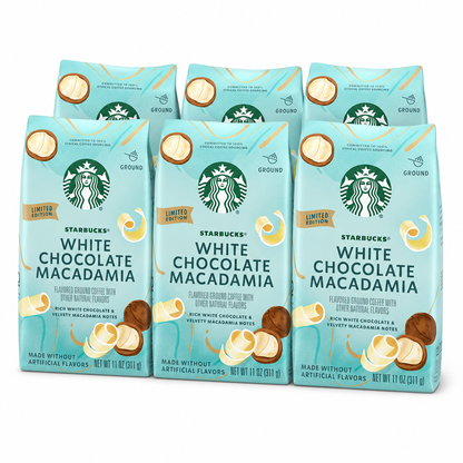 Starbucks White Chocolate Macadamia Nut Light Roast Ground Coffee - 11oz