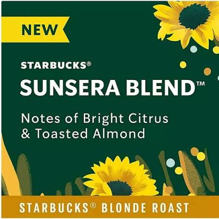 Starbucks Blonde Roast K-Cups Coffee Pods, Sunsera Blend, 72 ct.