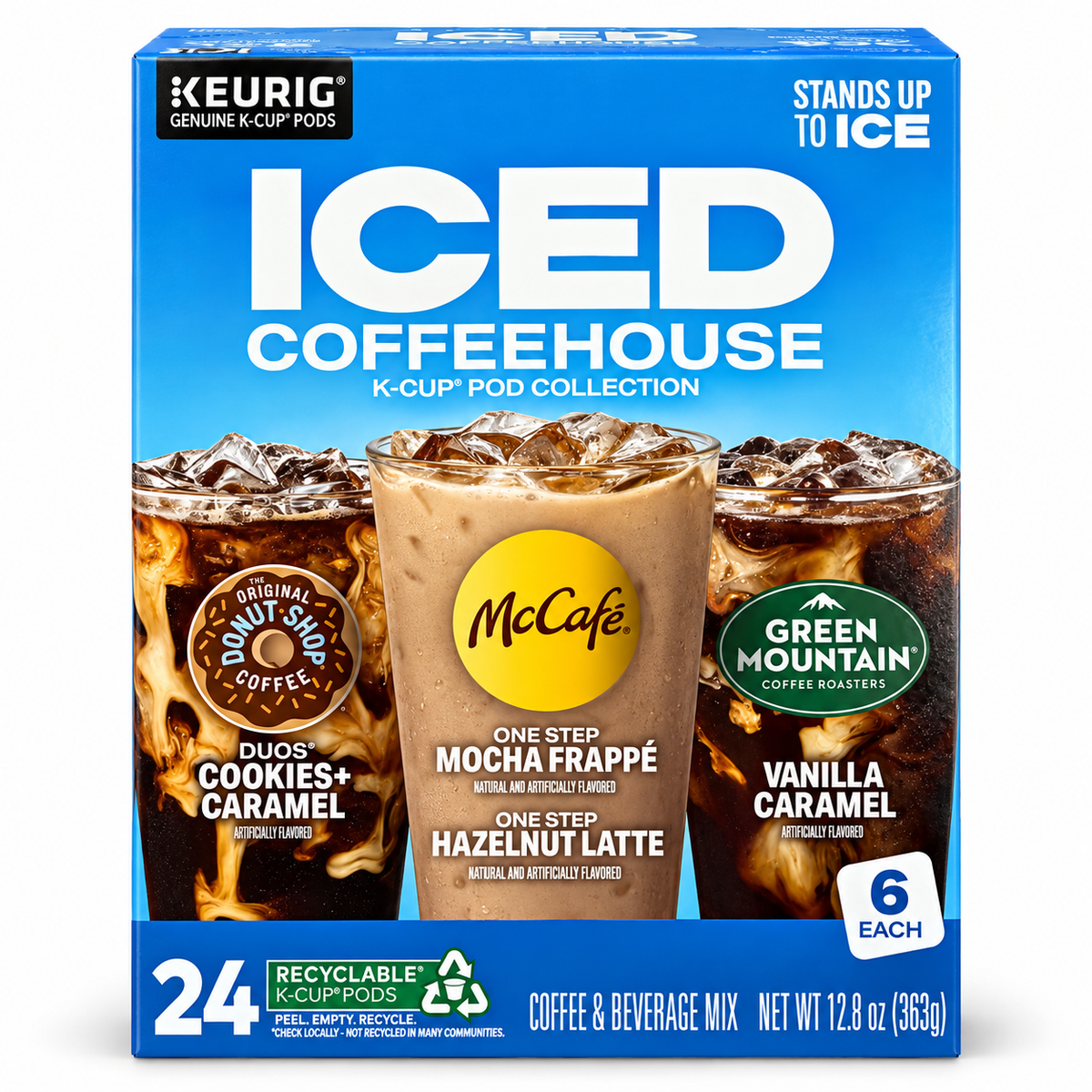 Keurig Iced Coffeehouse Variety Pack K-Cup Pods 24 Count