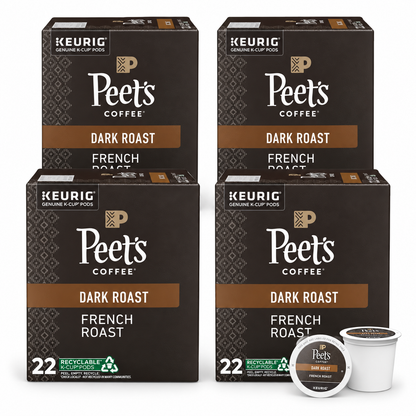 Peets Coffee K Cup French Roast 22ct