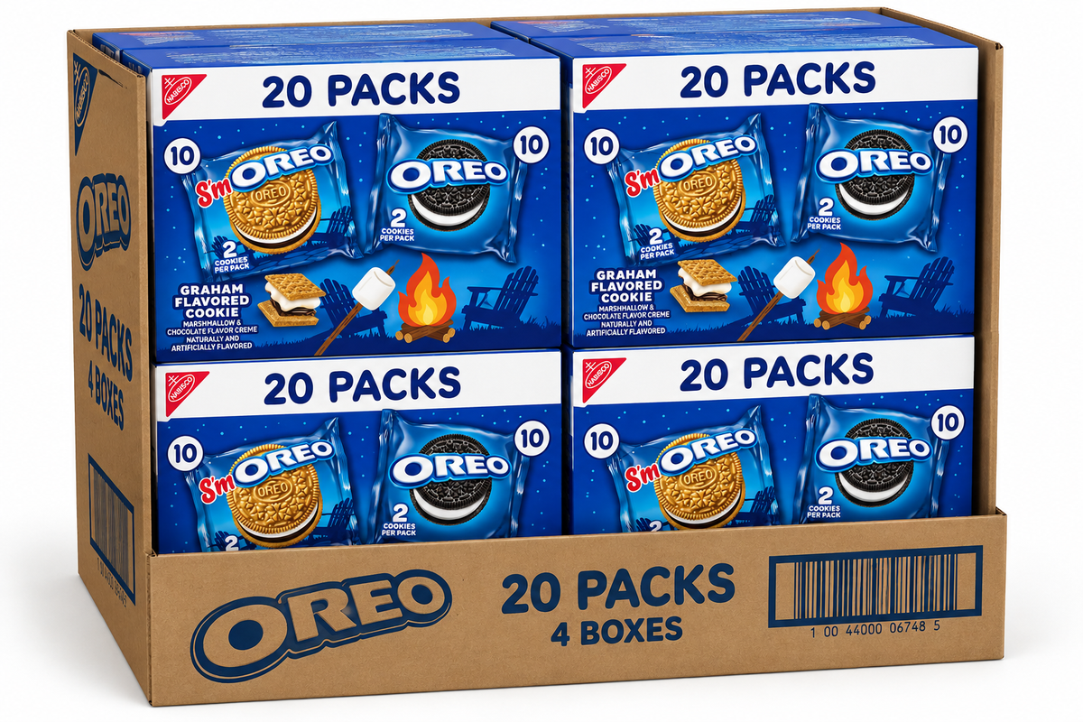 Oreo Original & S'moreo Sandwich Cookies Summer Treats Variety Pack - 18oz/20ct