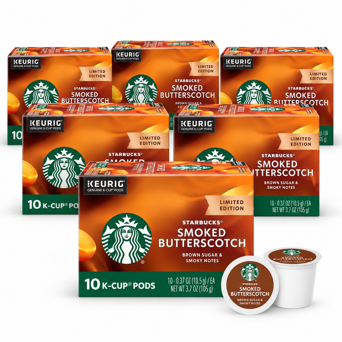 Starbucks Smoked Butterscotch Flavored K-Cup Coffee Pods 10ct