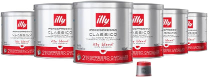 illy Coffee iperEspresso Capsules Single-Serve Coffee Capsules & Pods Single Origin Coffee Pods Classico Medium Roast with Notes of Caramel 21ct