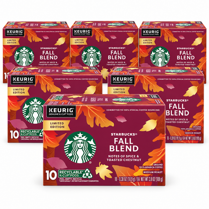 Starbucks Fall Blend Medium Roast Keurig K-Cup Coffee Pods 10ct