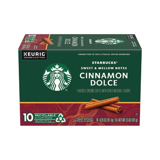 Starbucks Flavored Coffee K-Cup Pods, Cinnamon Dolce, 10 CT