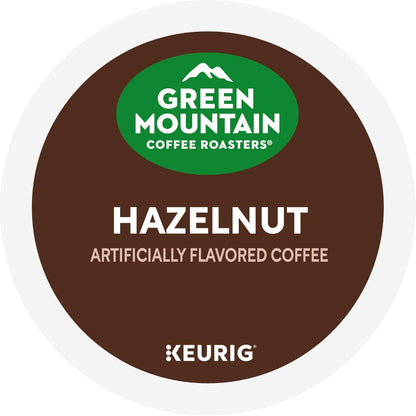 Green Mountain Coffee Hazelnut Light Roast 96 Count (3 Boxes of 32 Pods)