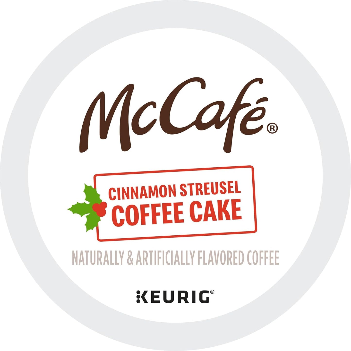 McCafe Cinnamon Streusel Coffee Cake Coffee, Keurig Single Serve K-Cup Pods, 60 Count