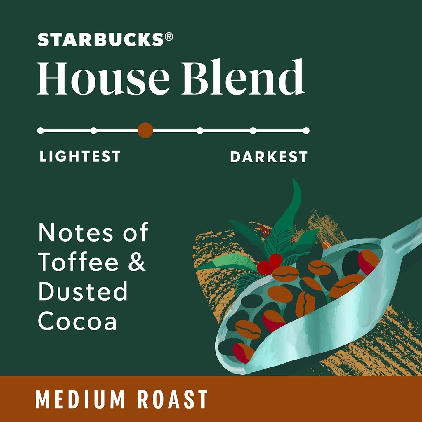 Starbucks Ground Coffee, Medium Roast Hot or Iced Coffee, House Blend, Six 12 oz Bags
