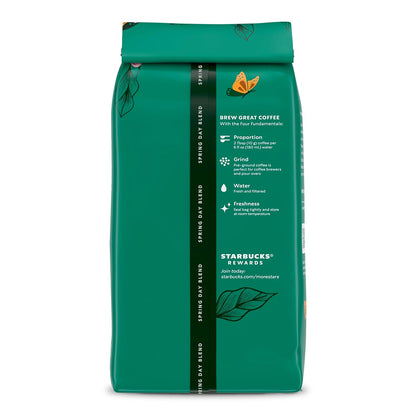Starbucks Ground Coffee, Medium Roast Coffee, Spring Day Blend, 100% Arabica, Limited Edition, 10 Oz Bag