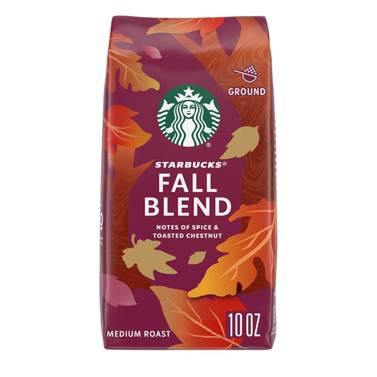 Starbucks Ground Coffee, Medium Roast Coffee, Fall Blend Limited Edition, 1 Bag (10 Oz)