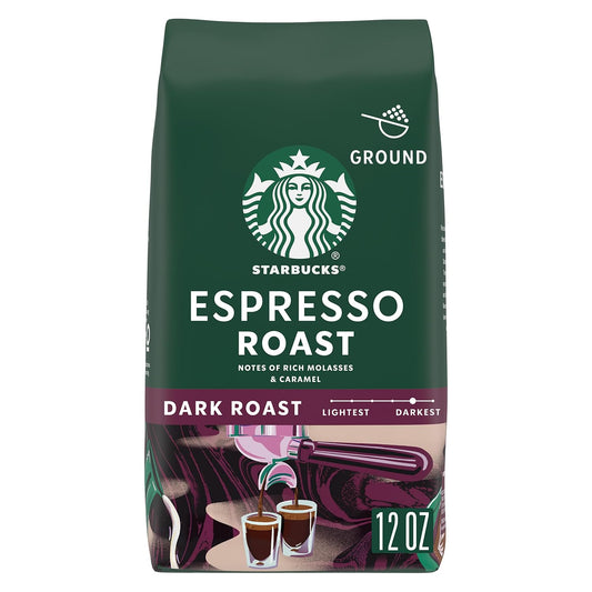 Starbucks Espresso Roast Dark Ground Coffee 12oz