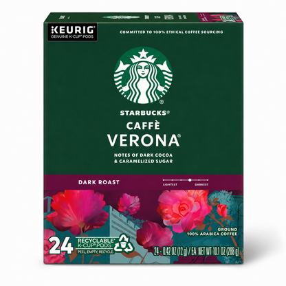 Starbucks Caffe Verona K-Cups, 24 Count