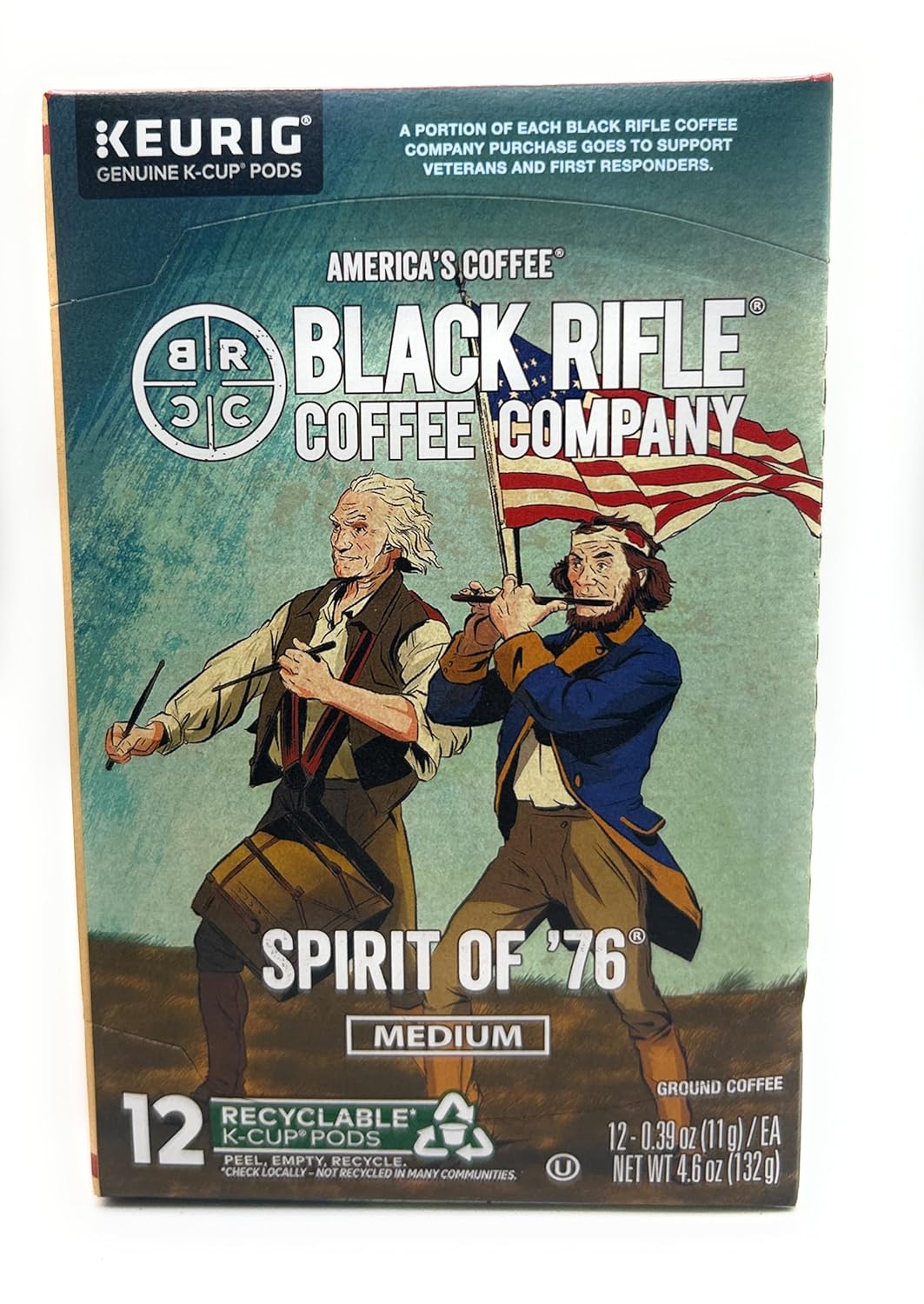 Black Rifle Spirit of '76 Single Serve Pods Medium Roast - 12 count