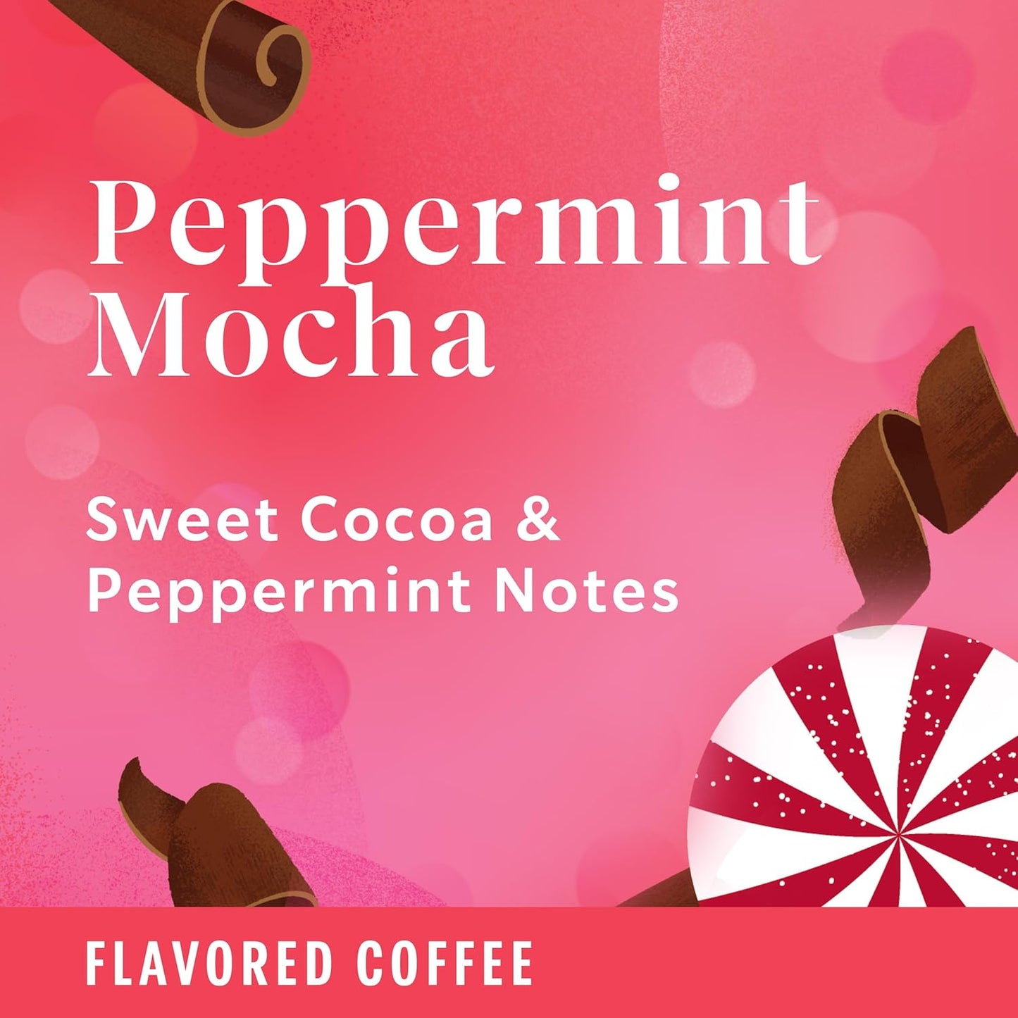 Starbucks Ground Coffee, Peppermint Mocha Naturally Flavored Coffee, 100% Arabica, Limited Holiday Edition, 6 Bags (11 Oz Each)