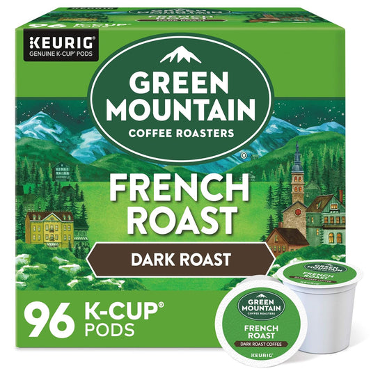 Green Mountain Coffee Roasters French Roast Keurig K-Cup Pods, Dark Roast Coffee, 96 Count