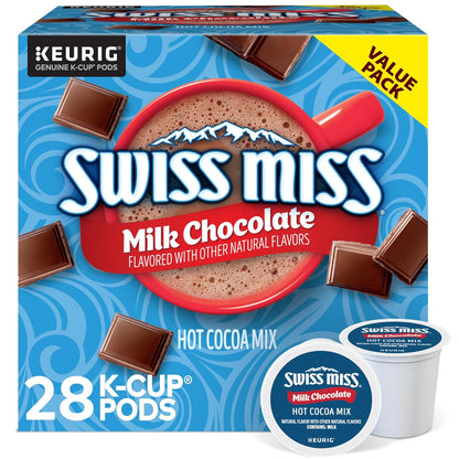 Swiss Miss Milk Chocolate Hot Cocoa Keurig Single-Serve K Cup Pods, 112 Count