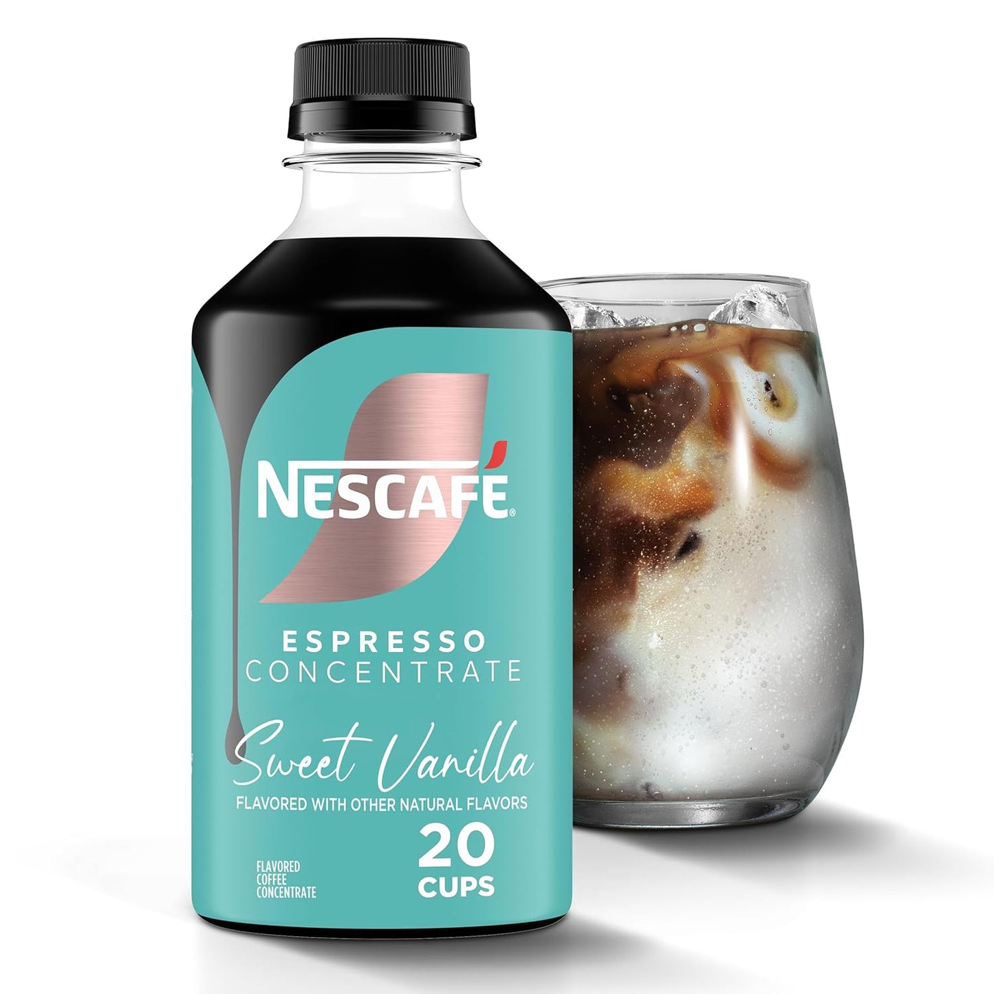NESCAFÉ Espresso Concentrate Variety Pack | Black, Vanilla & Mocha | 6 Bottles (2 Each Flavor)
