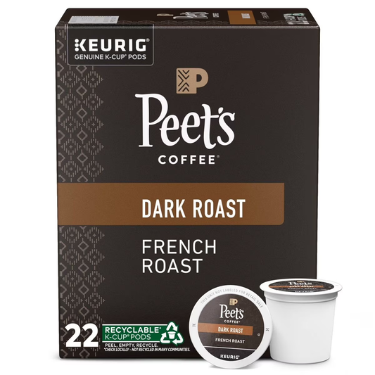 Peets Coffee K Cup French Roast 22ct
