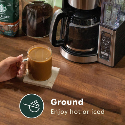 Starbucks Ground Coffee, Medium Roast Hot or Iced Coffee, Breakfast Blend, Six 12 oz Bags