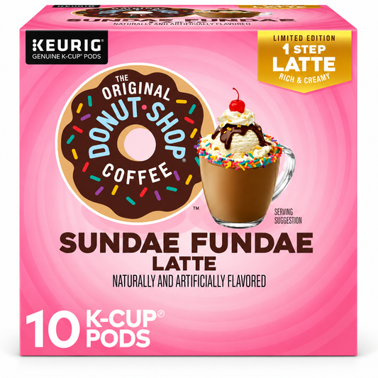 The Original Donut Shop Sundae Fundae Latte K Cup 10ct