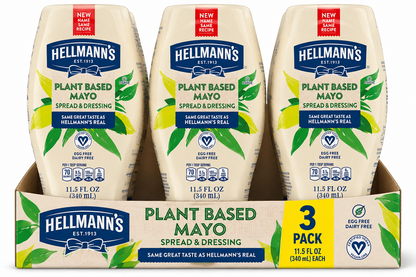 Hellmann’s Plant Based Vegan Mayo Spread & Dressing, 11.5 oz, 1pk