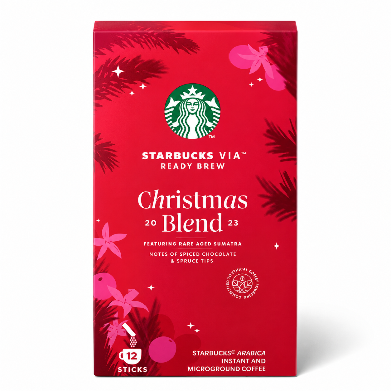 Starbucks VIA Ready Brew Christmas Blend 2023 6 pack 12ct each