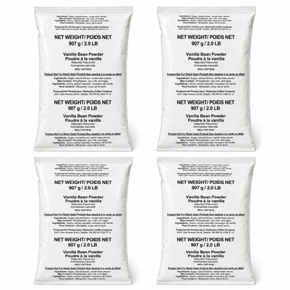 Starbucks Vanilla Bean Powder 2 lb Bags, Naturally Flavored