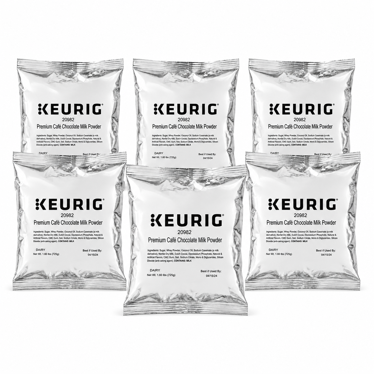 Keurig Premium Café Chocolate Milk Powder Café Style Drink Mix 16oz