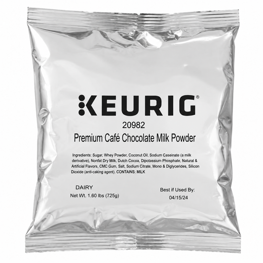 Keurig Premium Café Chocolate Milk Powder Café Style Drink Mix 16oz
