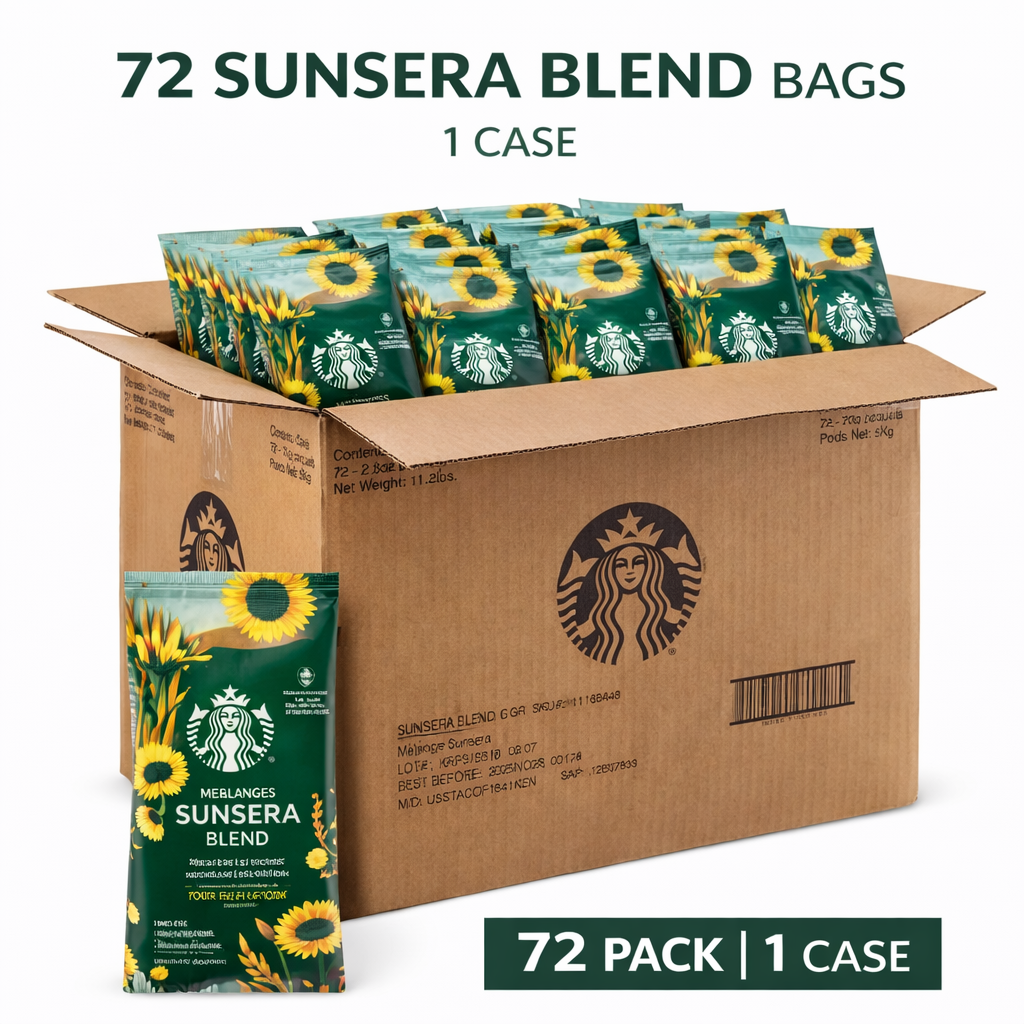 Starbucks Sunsera Blend Coffee Packets, Light Roast, 2.5 oz 72 packets