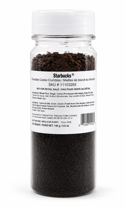 Starbucks Chocolate Cookie Crumbles 5 OZ Topping