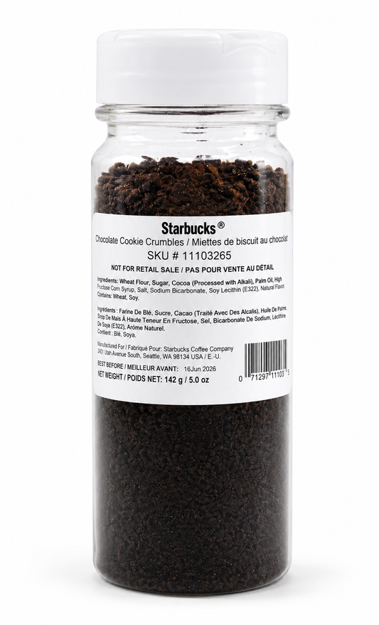 Starbucks Chocolate Cookie Crumbles 5 OZ Topping