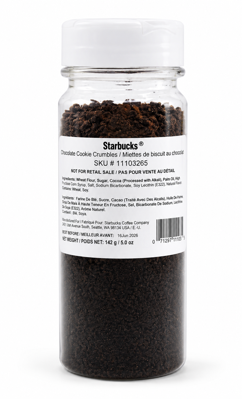 Starbucks Chocolate Cookie Crumbles 5 OZ Topping