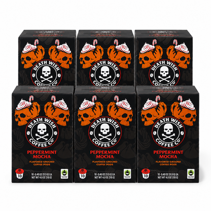 Death Wish Coffee Fair Trade Peppermint Mocha Medium k cups 10ct