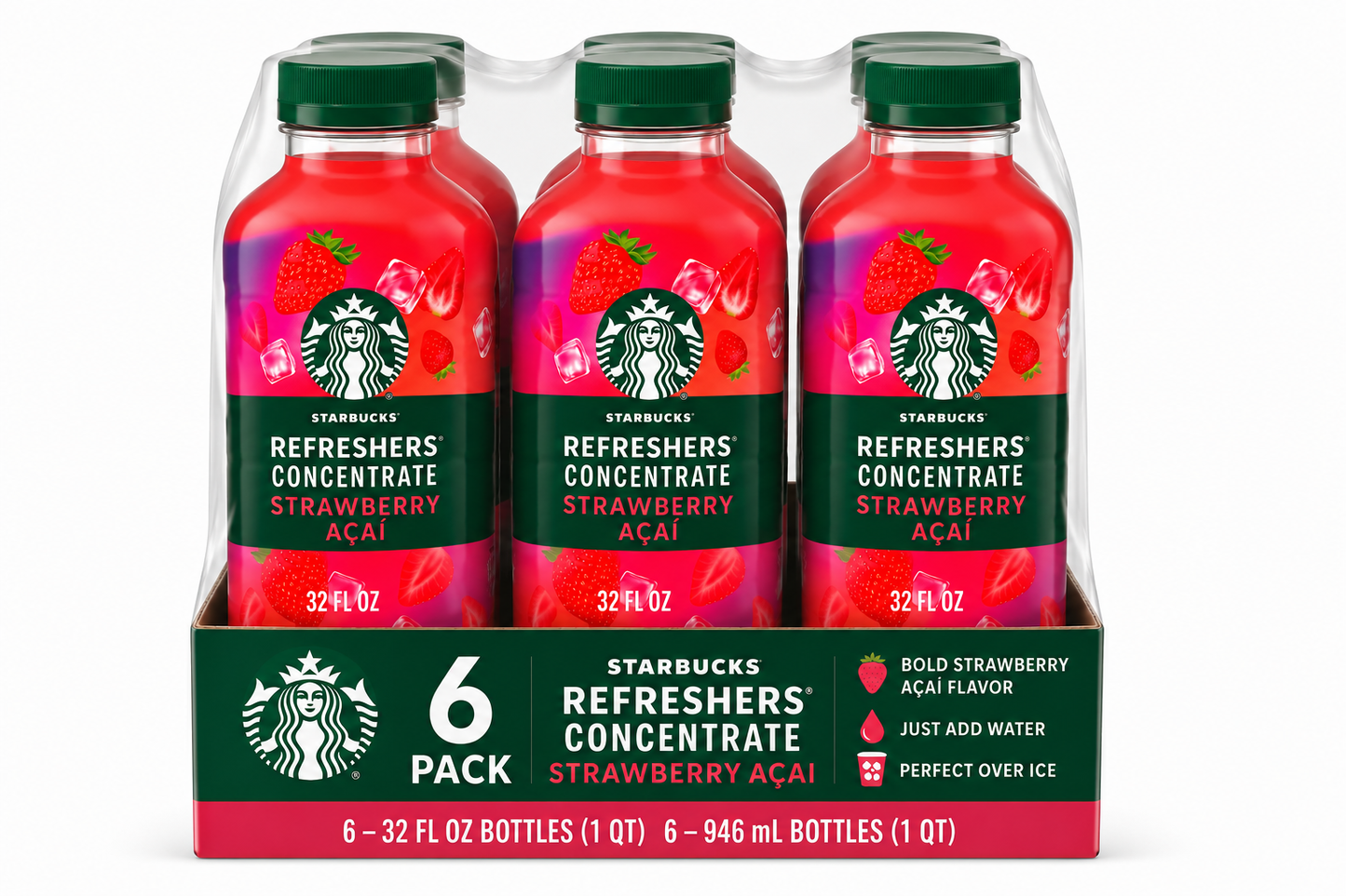 Starbucks Refreshers Strawberry Acai Concentrate - 32 fl oz