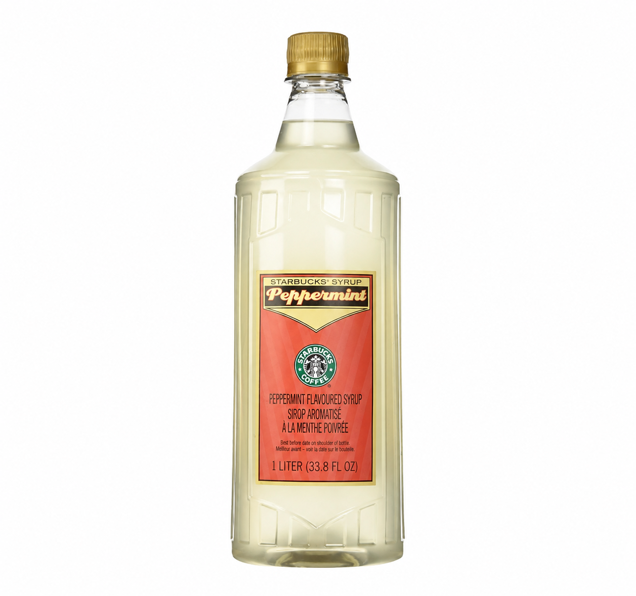 Starbucks Peppermint Syrup 1 Liter Bottle Authentic Syrup