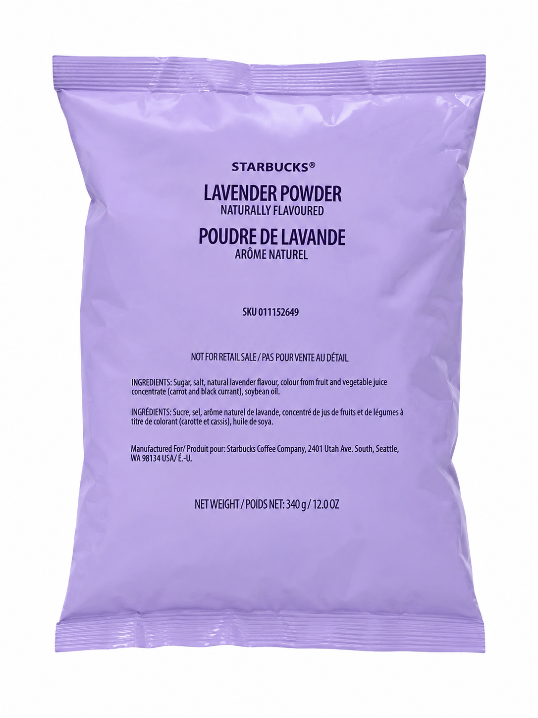 Starbucks Lavender Powder 12oz Sealed