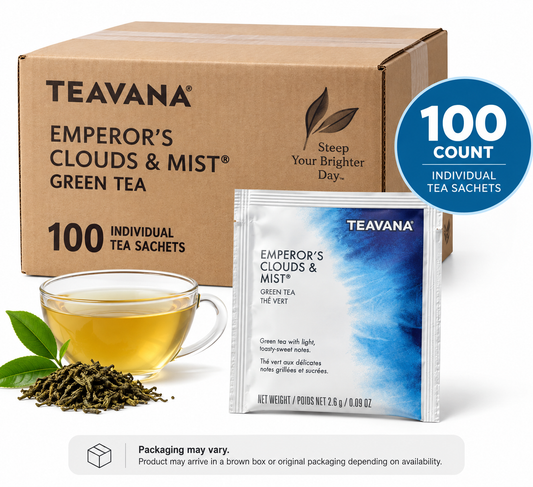 Teavana Emperor’s Clouds & Mist Green Tea, 100 Count Individually Wrapped Sachets