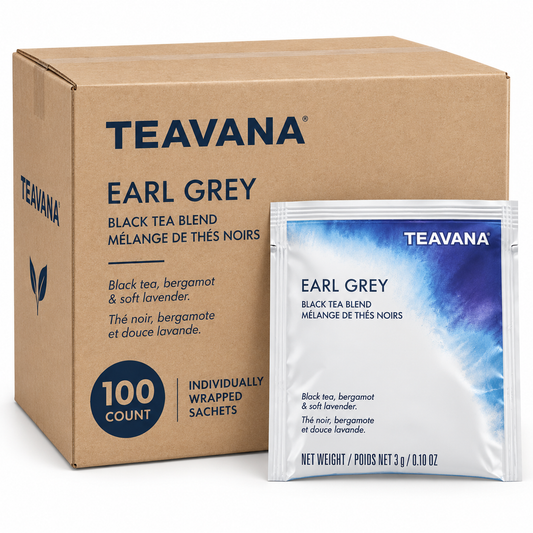 Teavana Earl Grey Black Tea, 100 Count Individually Wrapped Sachets