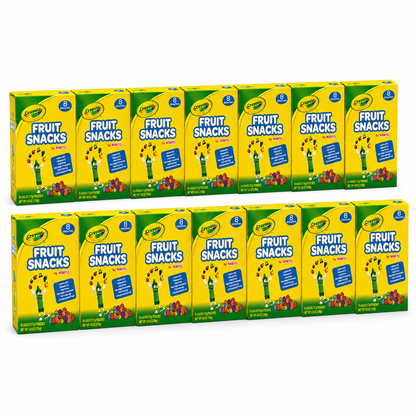 Crayola Fruit Snacks by Bebeto – 8 Pouches (0.6 oz Each) – Fat Free, Vitamin C, No Corn Syrup