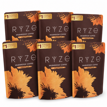 RYZE superfoods Medium Roast Mushroom Coffee 30 Servings