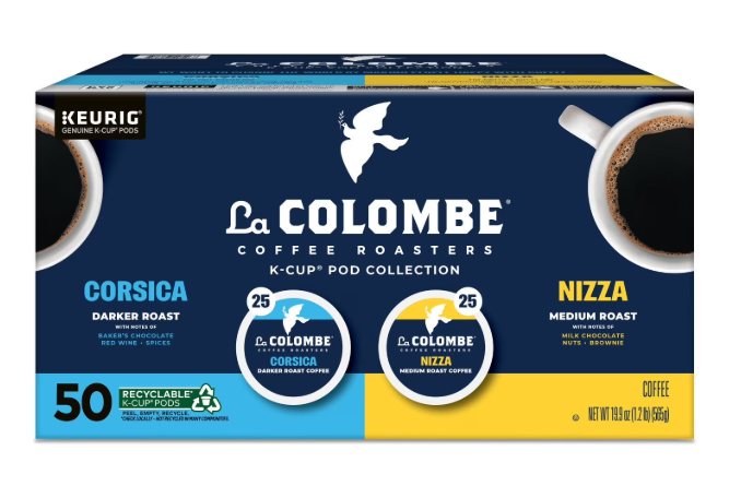 La Colombe Coffee Roasters Medium-Dark Roast Coffee Pods Variety Pack 50 ct
